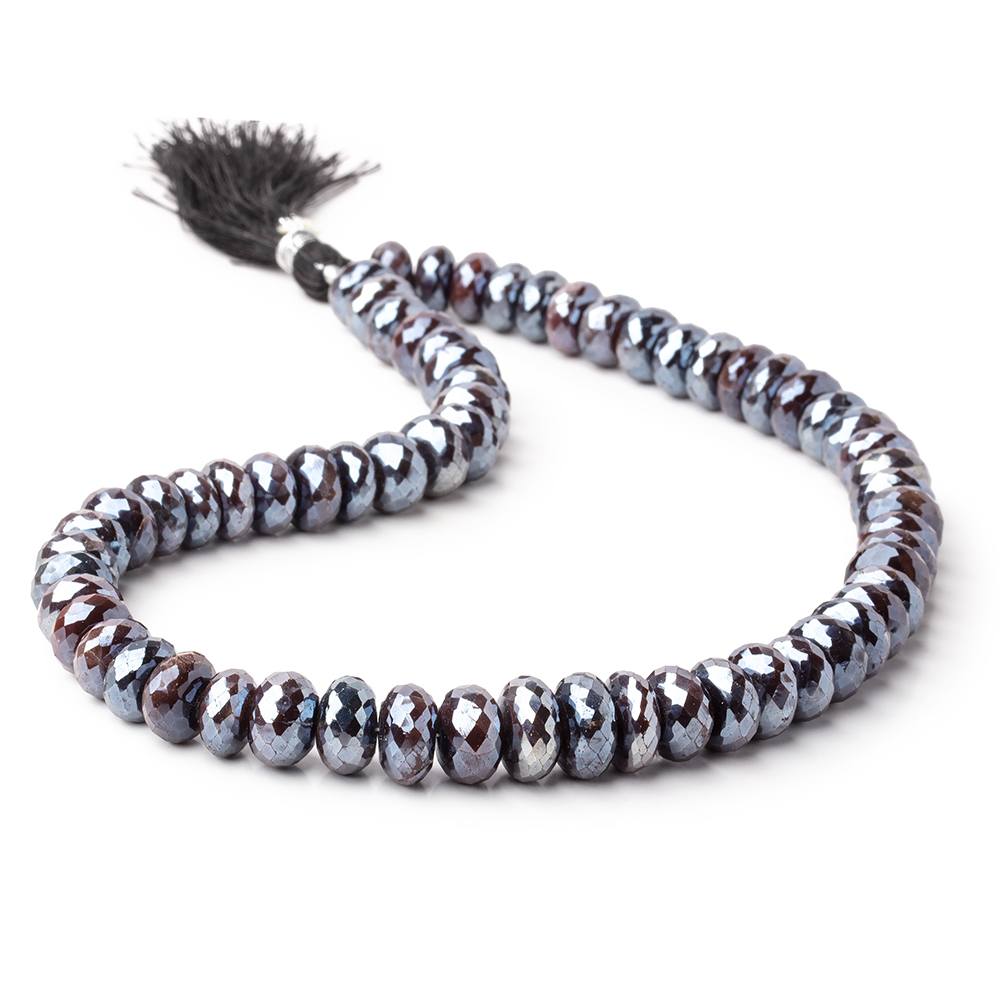 9-12mm Mystic Chocolate Moonstone Faceted Rondelles 15 inch 64 beads