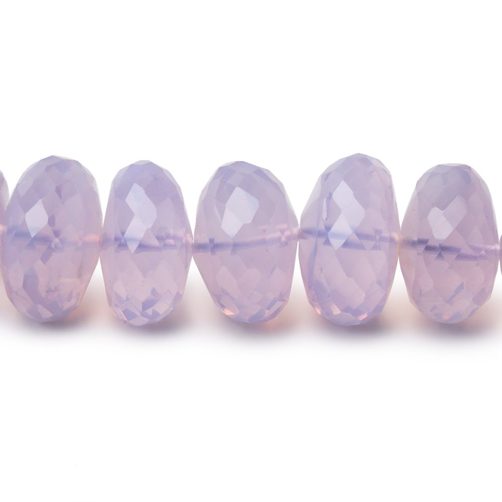 9-13.5mm Lavender Quartz Faceted Rondelle Beads 17 inch 67 pieces AAA