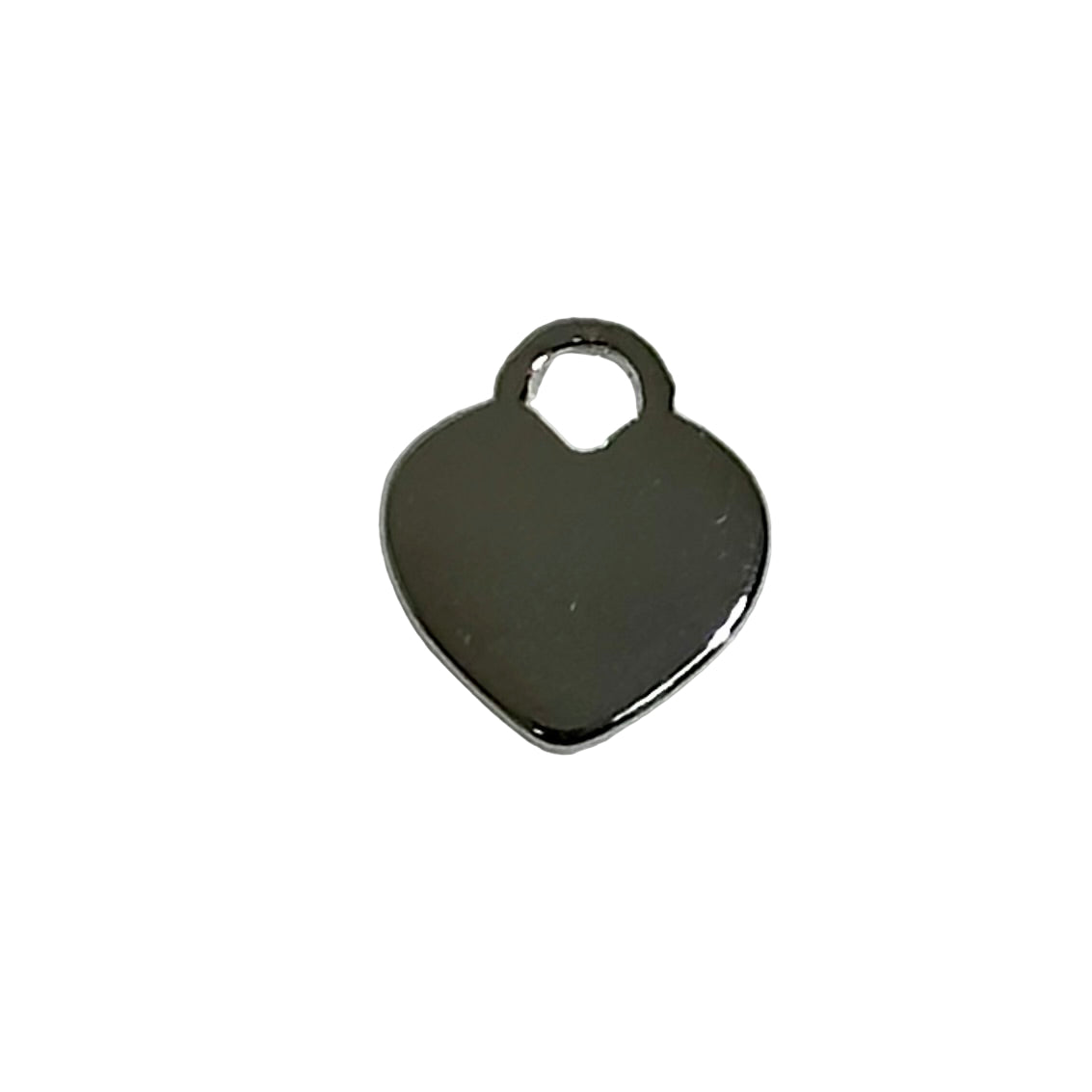 Heart Charm Small 9mm x 11mm - Nickel-Free Silver & Gold - Per Piece