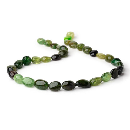 9.5-16mm Chrome Tourmaline Plain Nugget Beads 16 inch 33 pieces