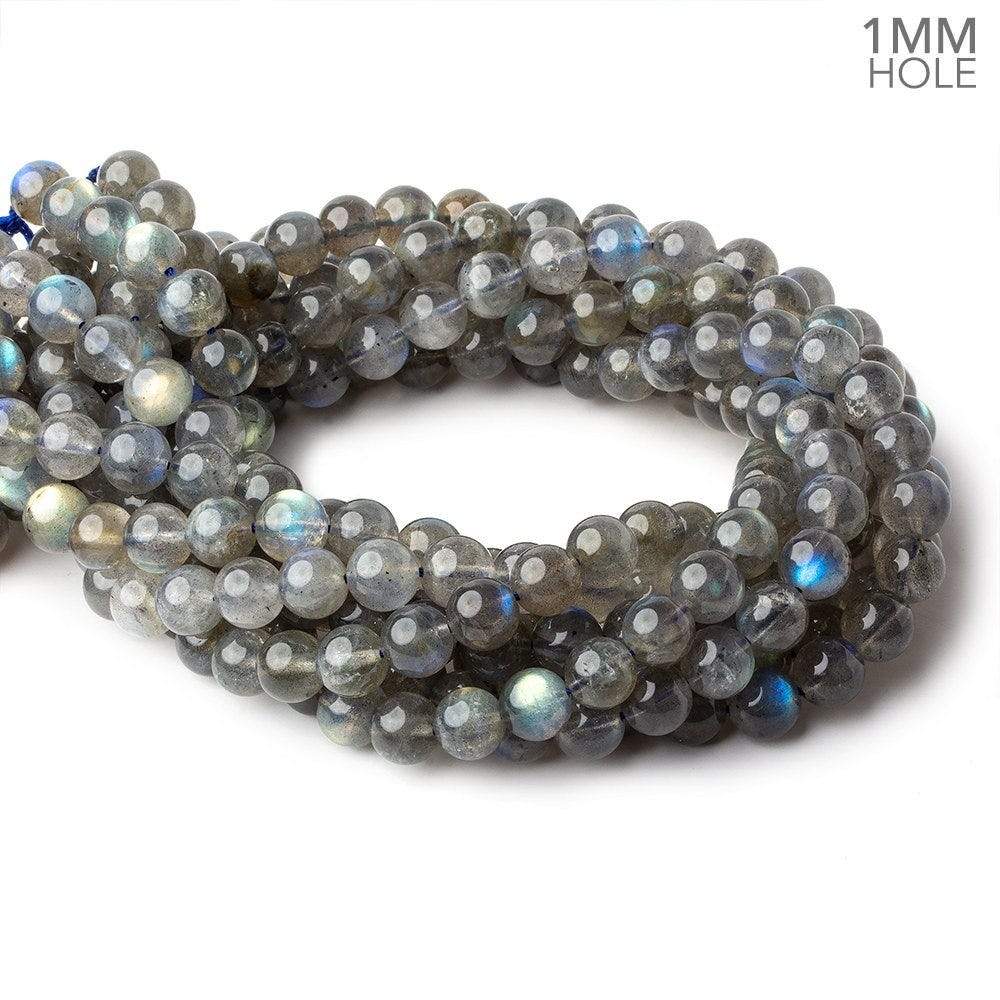 9mm Multi Color flash Labradorite plain rounds 15 inch 50 beads A