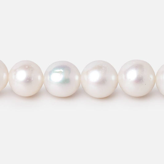 9mm Off White Off Round Freshwater Pearls 15.5 inch 47 Beads
