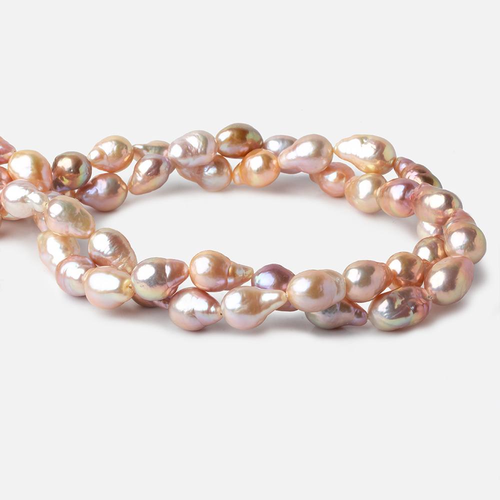 9x13-11x17mm Tri Color Baroque Freshwater Pearls 16 inch 27 pieces AA grade