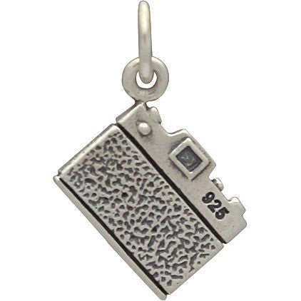 Sterling Silver Camera Charm - Hobby Charms 18x12mm - 1pc