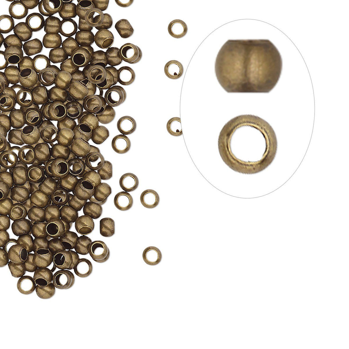 Crimp Bead, 2.5mm