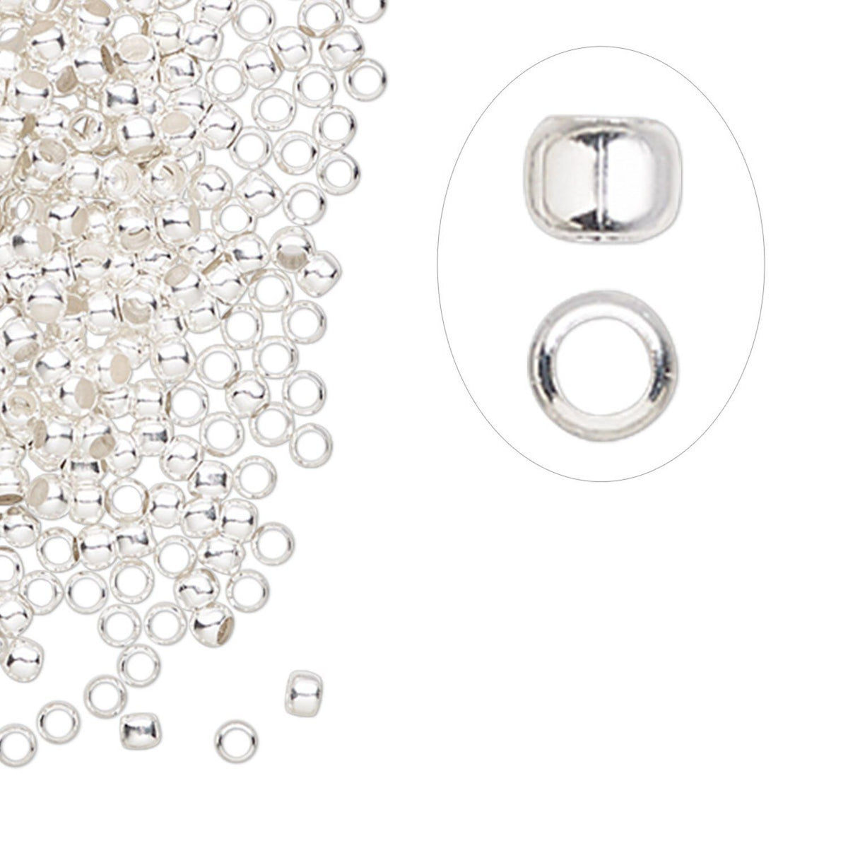 Crimp Bead, 2.5mm