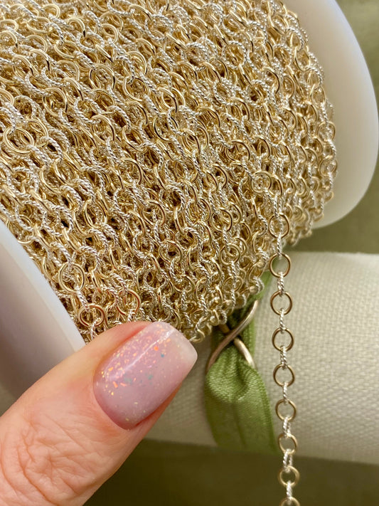 Mixed Metal Bold Cable Chain - C53