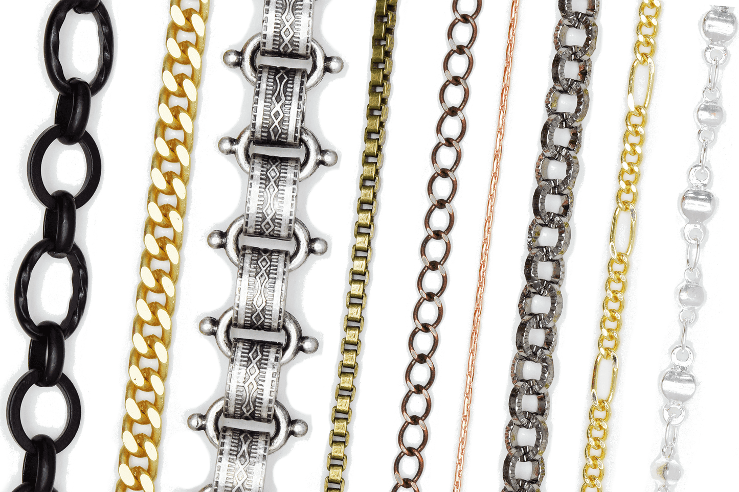 Assorted Chain - Sold by the Pound - Variety of Lengths, Styles, and Finishes - CH-ASST1