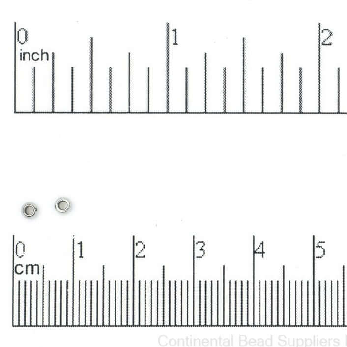 Durable Silver Stainless Steel Spacer Beads in 3mm, 4mm, & 6mm with 1.2mm Hole - B3/SS B4/SS B6/SS