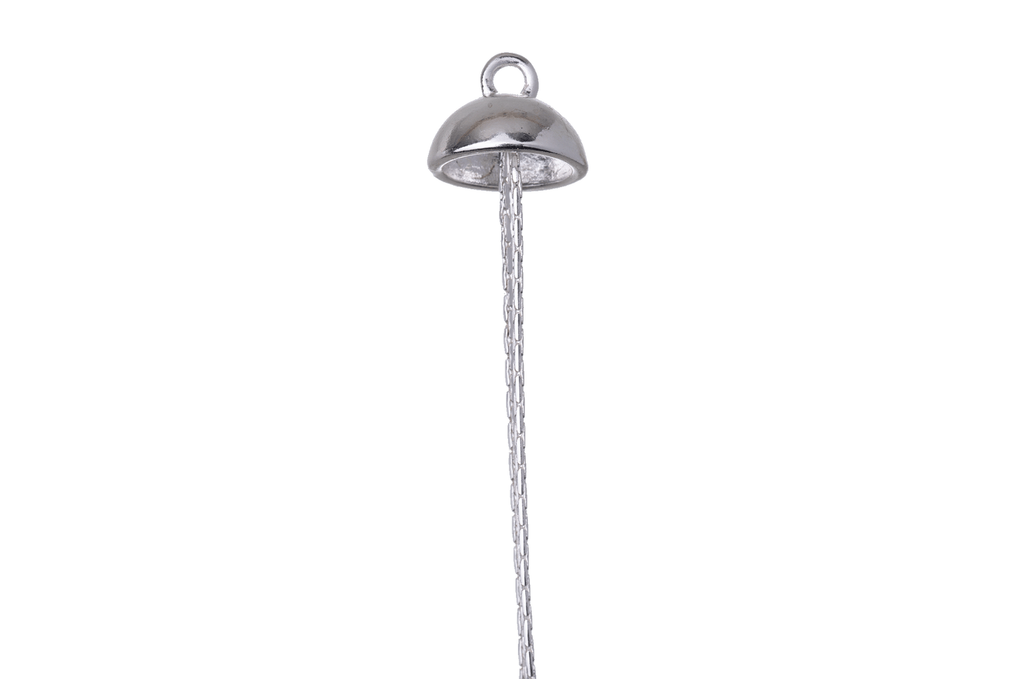 Bead Cap With A Loop Inside - Fits 8mm - 10mm Beads - Available in Silver & Gold - Sold Individually - BCAP8