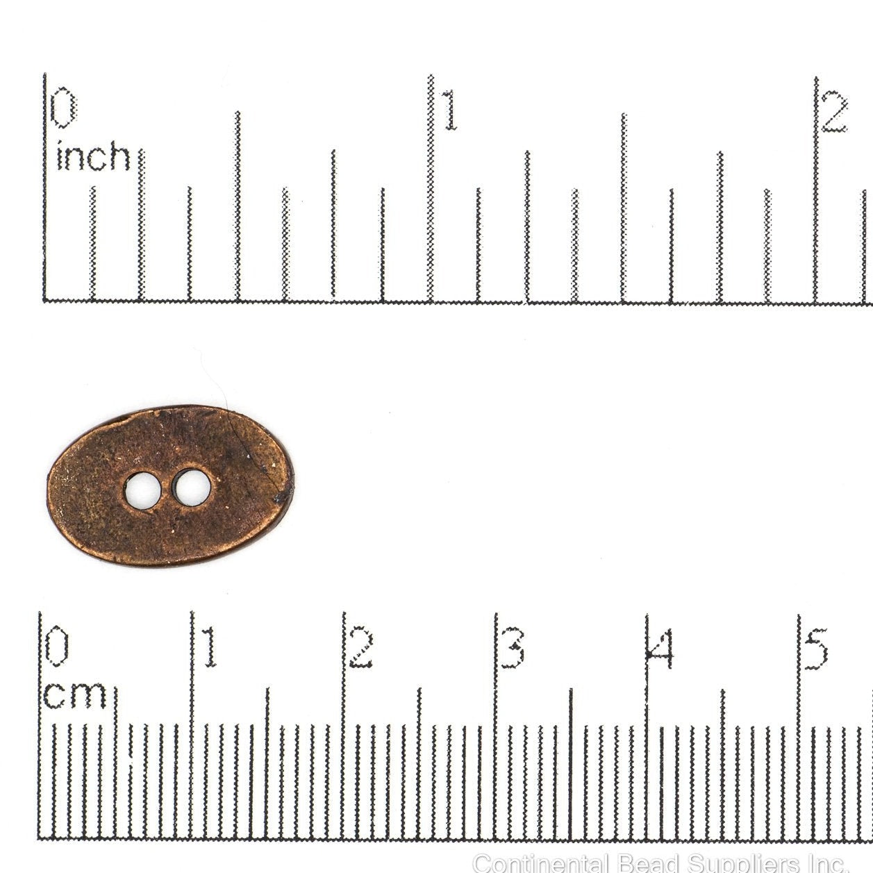 16mm x 10mm Oval Button - Made of Pewter - Available in 2 Finishes - Made in the USA - BTN10