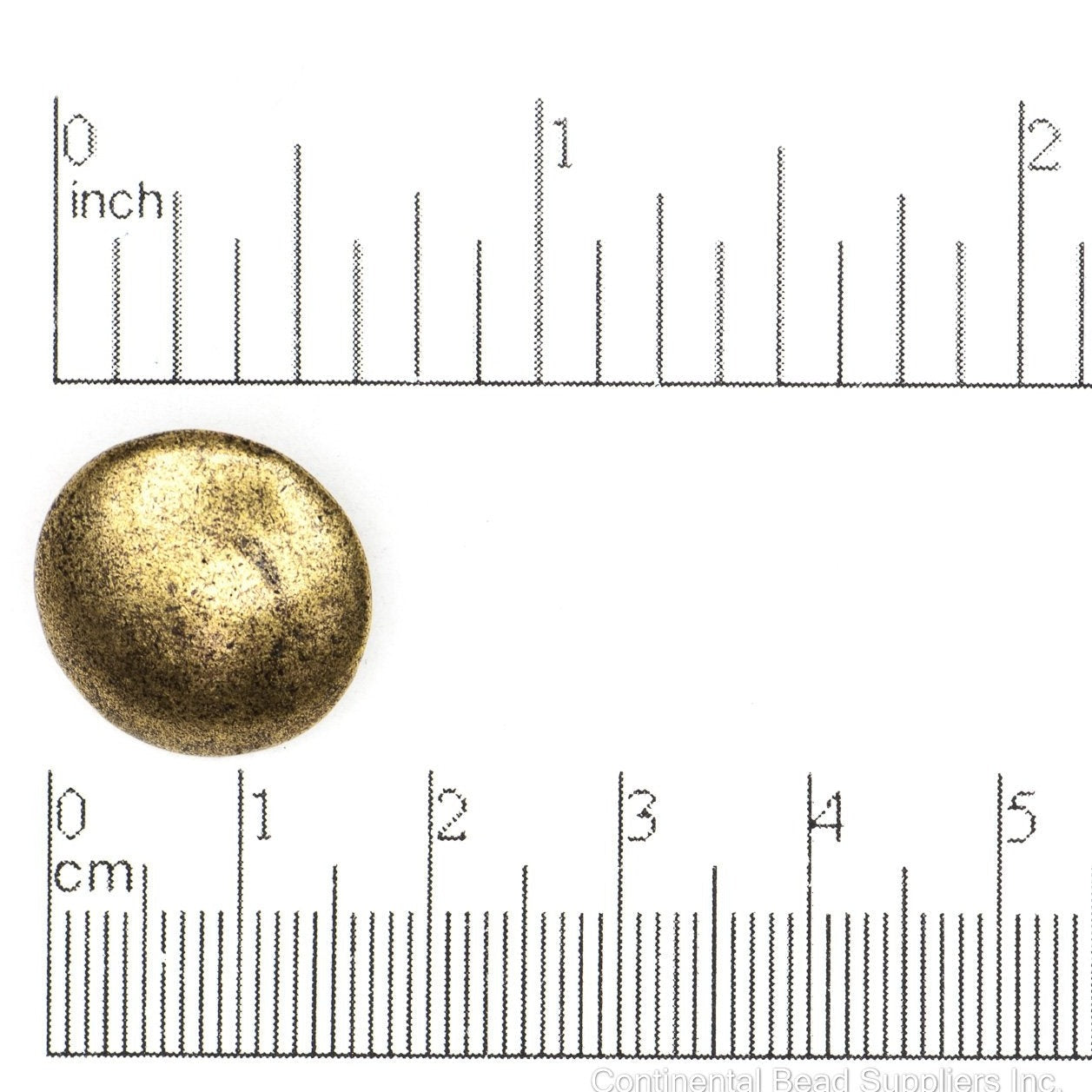 18mm Solid Smooth Button - Made of plated pewter - Sold individually - BTN24