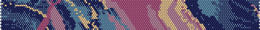 Blue Galaxy Digital Pattern