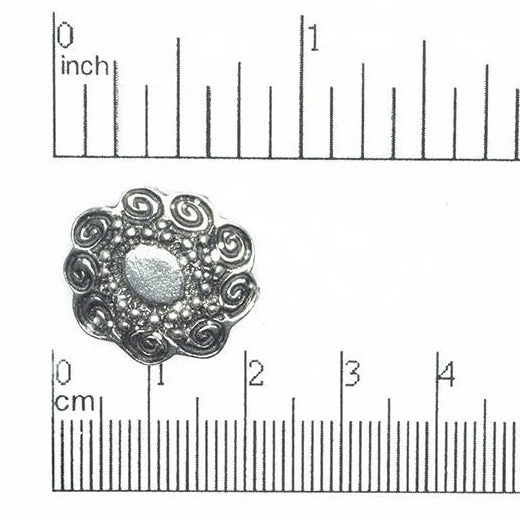 18.5mm Hypnotic Cell Button - Made of pewter - Sold individually - BTN28