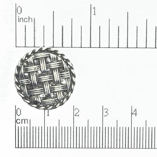 21mm Homemade Pie Bead - Made of pewter - Sold individually - BTN33