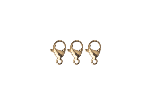 Lobster Claw Clasp Size XS - Available In Waterproof Gold - Measures 9mm x 5mm - Made From Stainless Steel - Sold Individually - C101SS/G.