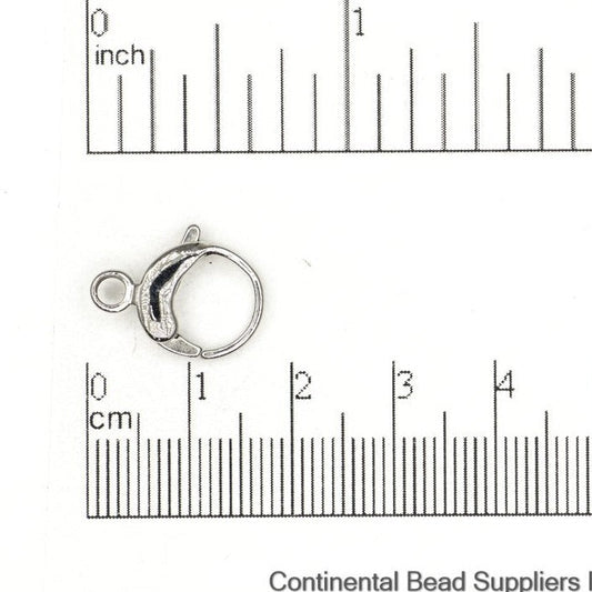 17mm x 13mm Round Lobster Claw Clasp - Made from Stainless Steel - Sold by the Piece - C105SS