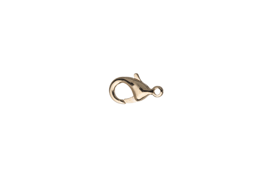 Lobster Claw Clasp 12mm x 9mm - Made from Brass - 14 Karat Gold Finish - Sold by the Piece - C902g/14kt