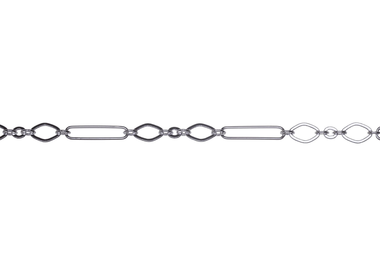 22.5mm Long x 5.25mm Wide Specialty Paperclip Chain available in Multiple Colors sold by the Foot - CH 2601