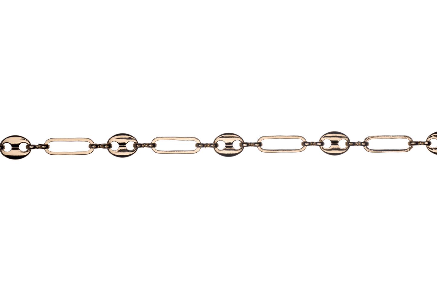 13.9mm Long x 5.10mm Wide Specialty Paperclip Gucci Mariner Chain available in Multiple Colors sold by the Foot - CH 2602