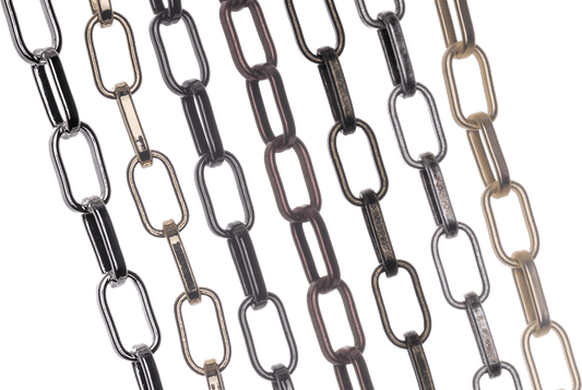 Paperclip Chain 12mm x 6.7mm available in Multiple Colors sold by the Foot - CH 2603