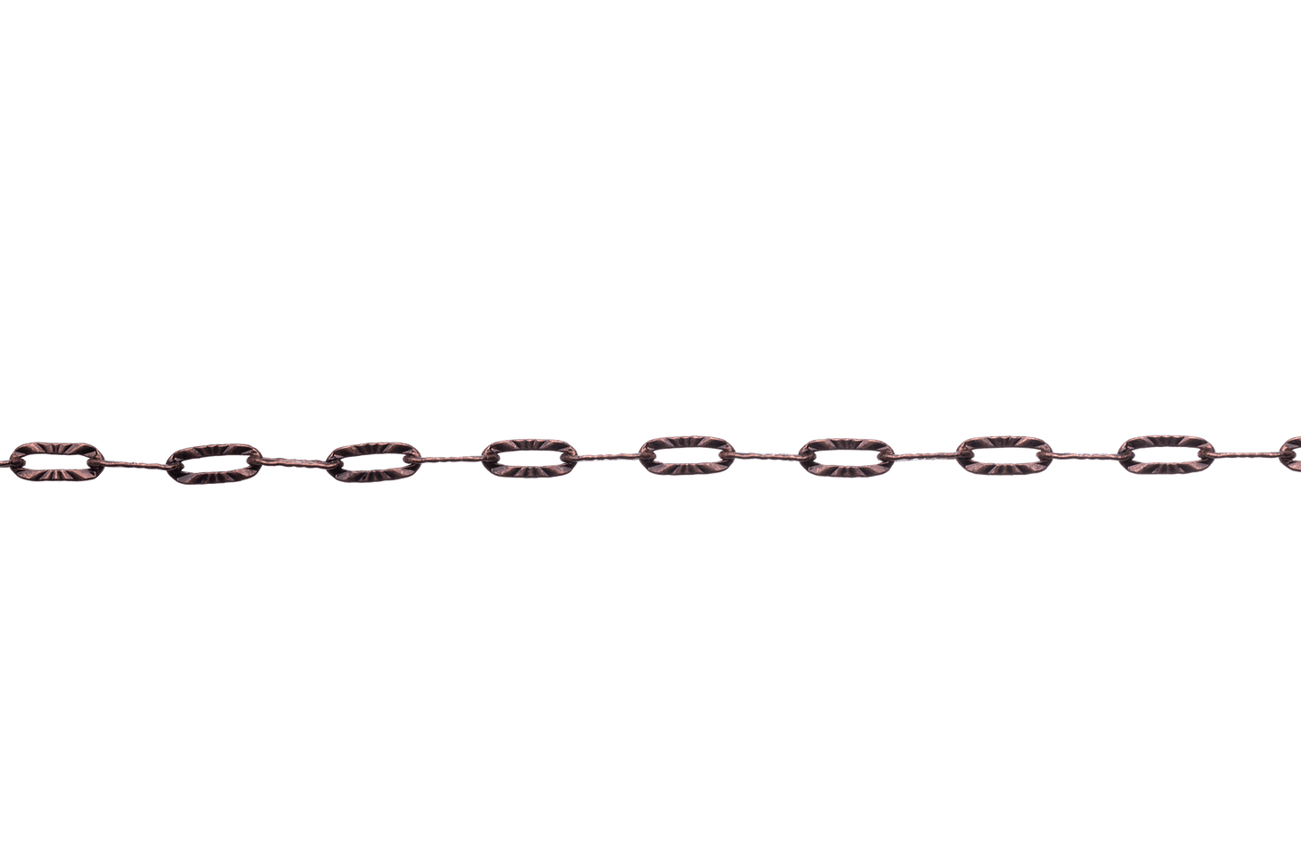 Paperclip Cable Chain with Kinked Design measures 6mm x 3mm available in Many Finishes sold by the Foot - CH 2607