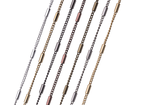 Satellite Curb Chain 1.2mm available in Multiple Colors sold by the Foot - CH 2610