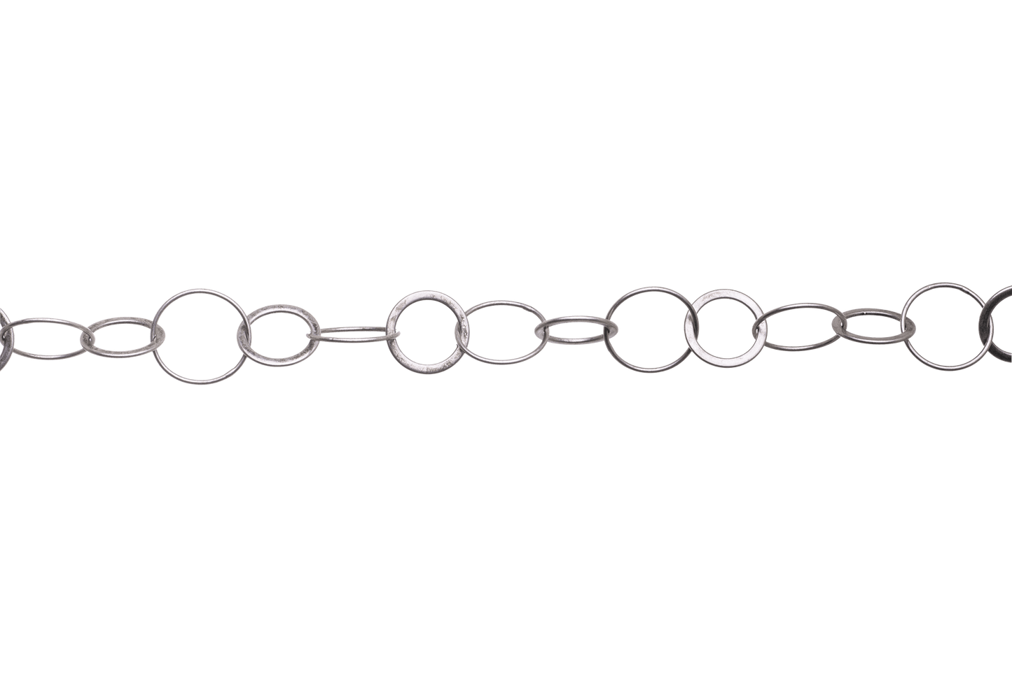Round Cable Chain with 12mm and 18mm Links available in Multiple Colors sold by the Foot - CH 2612