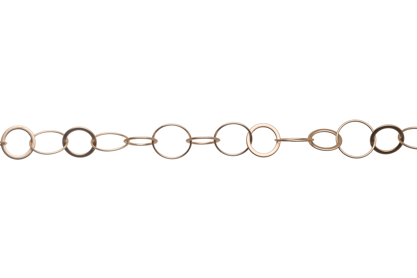 Round Cable Chain with 12mm and 18mm Links available in Multiple Colors sold by the Foot - CH 2612