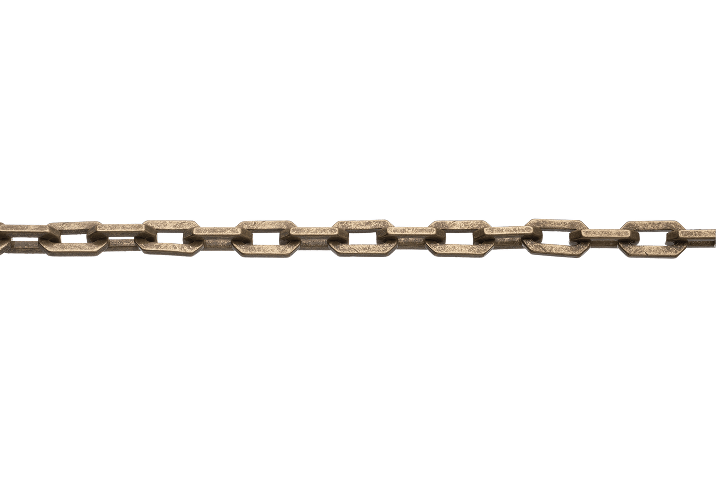 Cable Chain with Angular Brutalist Design - Measures 6mm x 10mm - Sold by the Foot - CH 2614