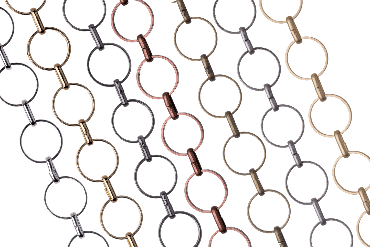 9mm Round Link Specialty Chain sold by the Foot available in Multiple Colors - CH 282