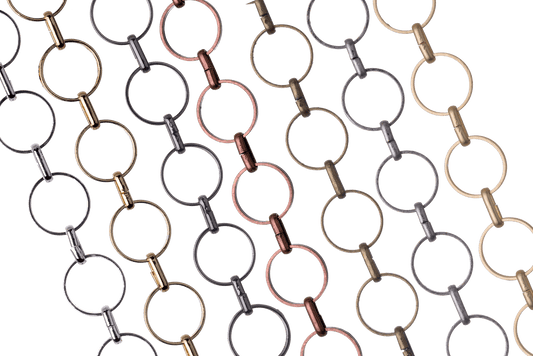 9mm Round Link Specialty Chain sold by the Foot available in Multiple Colors - CH 282