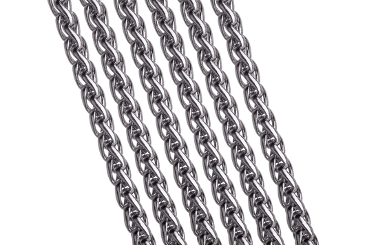 3mm Byzantine Wheat Chain - Made from 316 Marine-Grade Stainless Steel - Sold by the Foot - CH-72SS