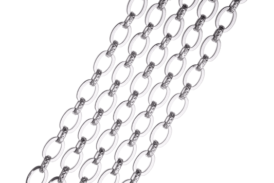 16 Gauge Oval Cable Chain - Made of 304 stainless steel - Sold by the foot - CH-75SS