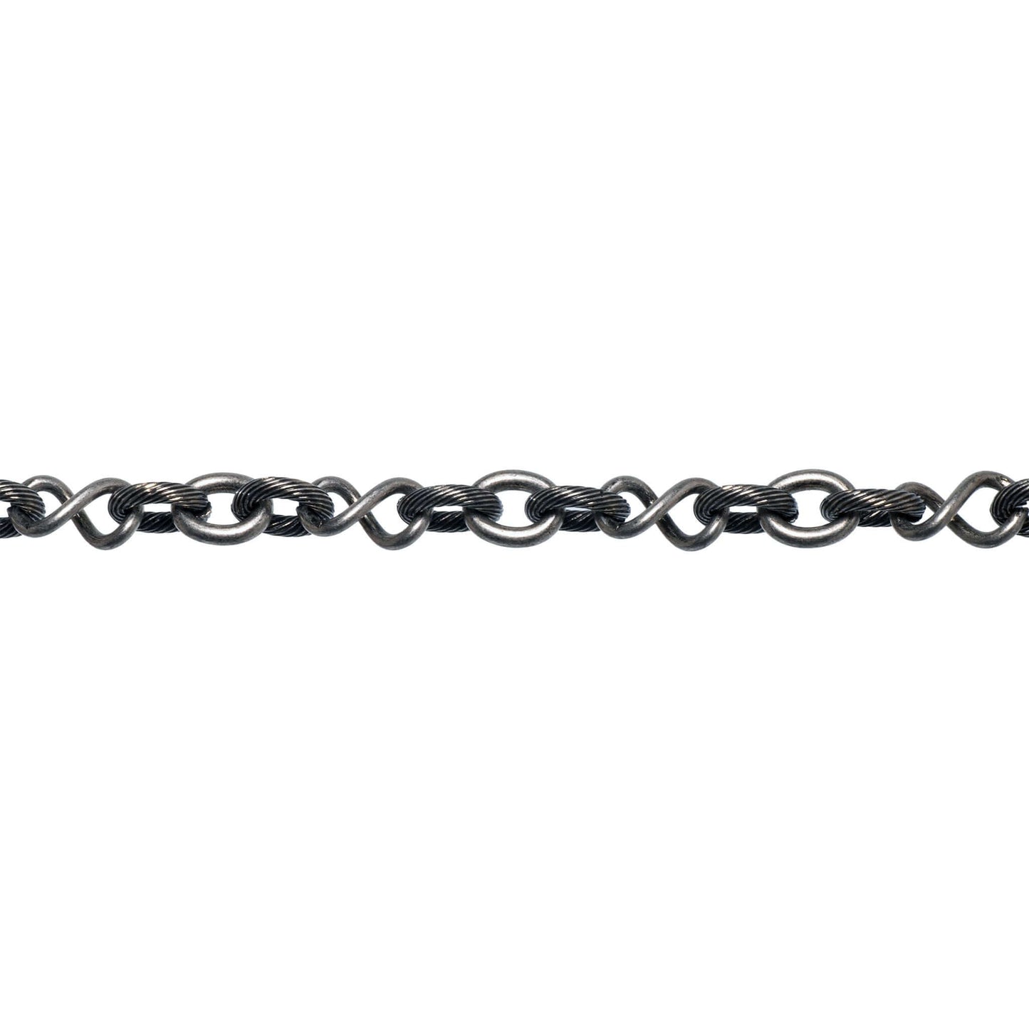 10mm x 8mm Oval, 12.7mm x 7mm Infinity Link Cable Chain - Made of Brass - Sold by the Foot - Ch-818