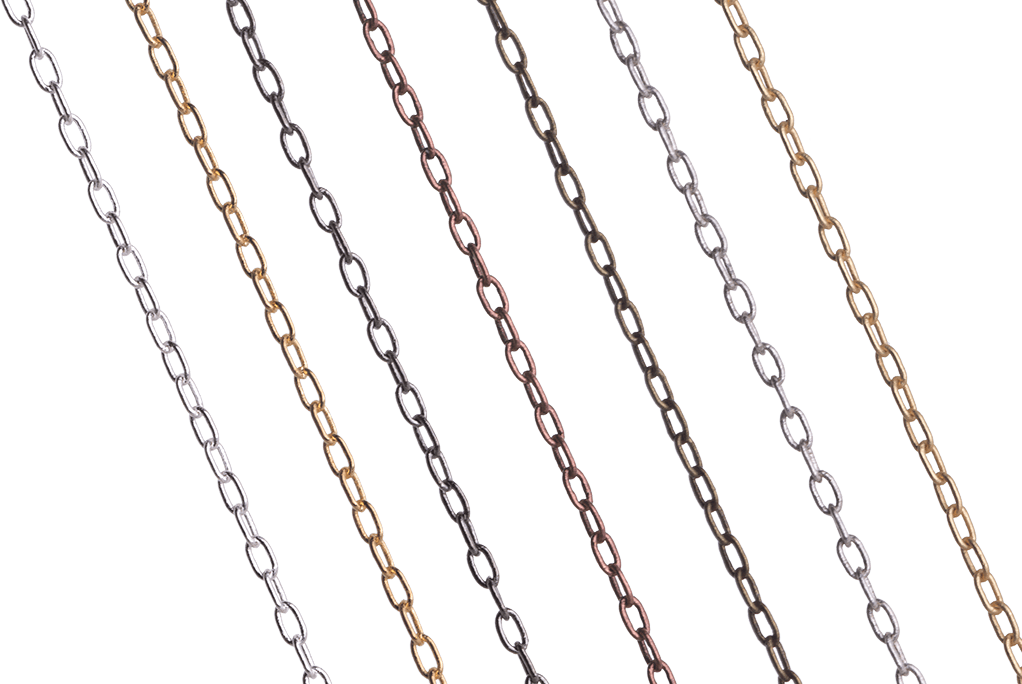 1mm Elegant Elongated Cable Chain sold by The Foot - CH 890