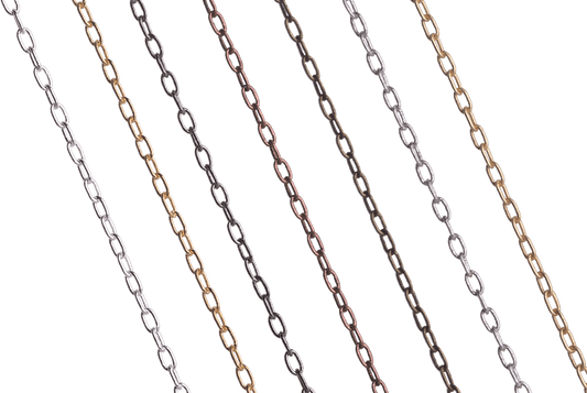 1mm Elegant Elongated Cable Chain sold by The Foot - CH 890