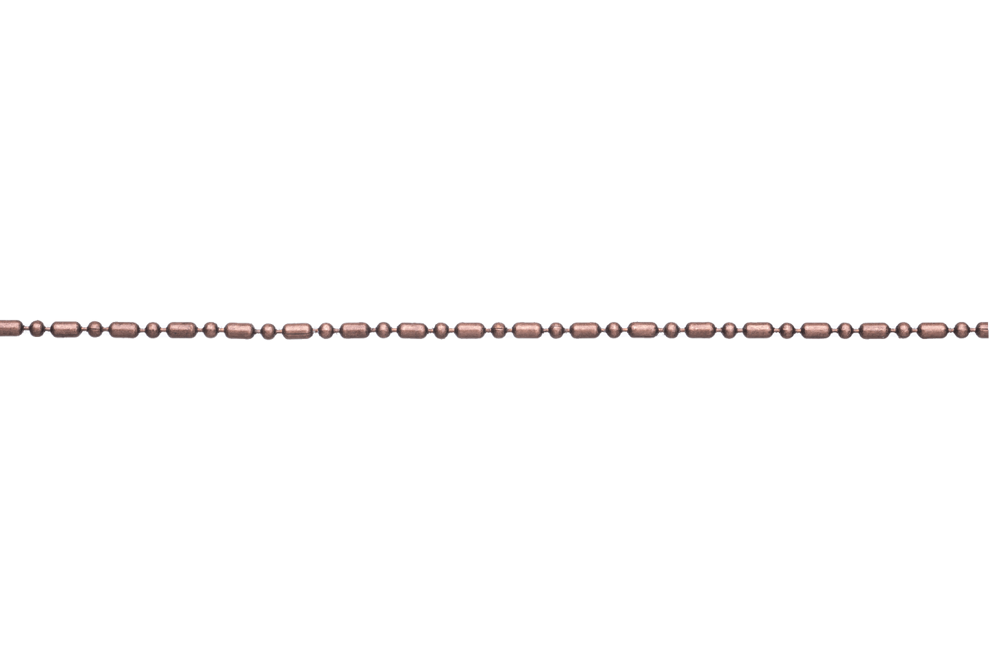 1mm Petite Dot-Dash Ball Chain - Made of Brass - Sold by the Foot - CH-901