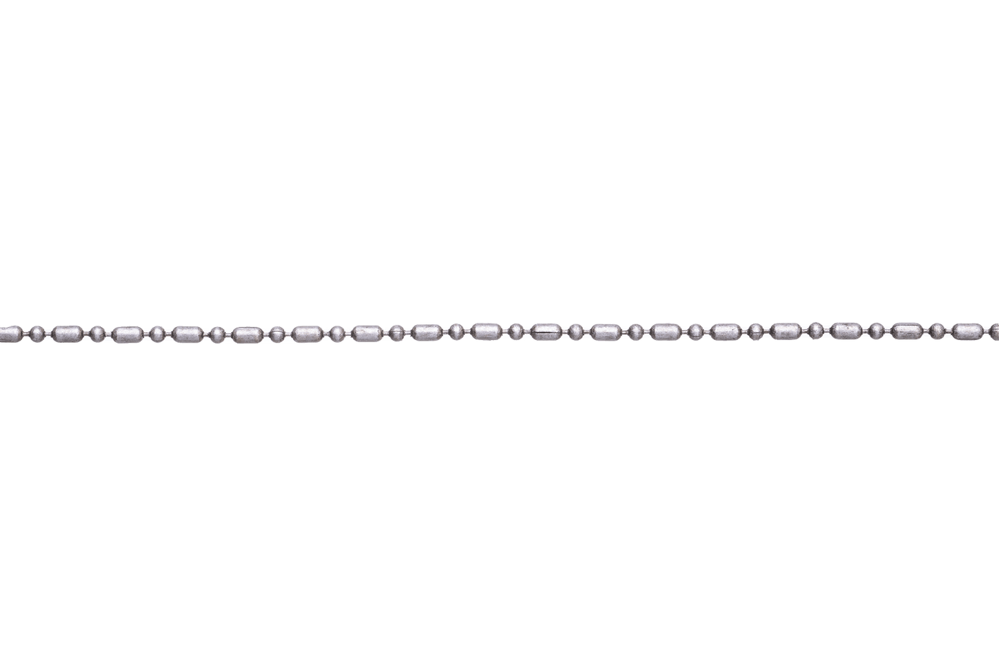 1mm Petite Dot-Dash Ball Chain - Made of Brass - Sold by the Foot - CH-901