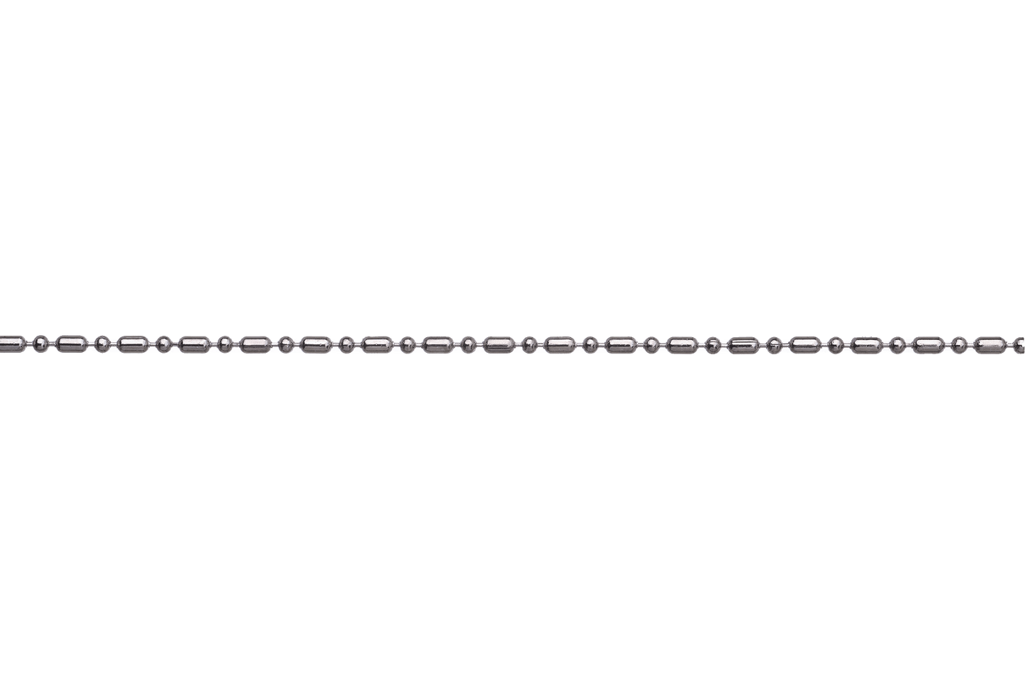1mm Petite Dot-Dash Ball Chain - Made of Brass - Sold by the Foot - CH-901
