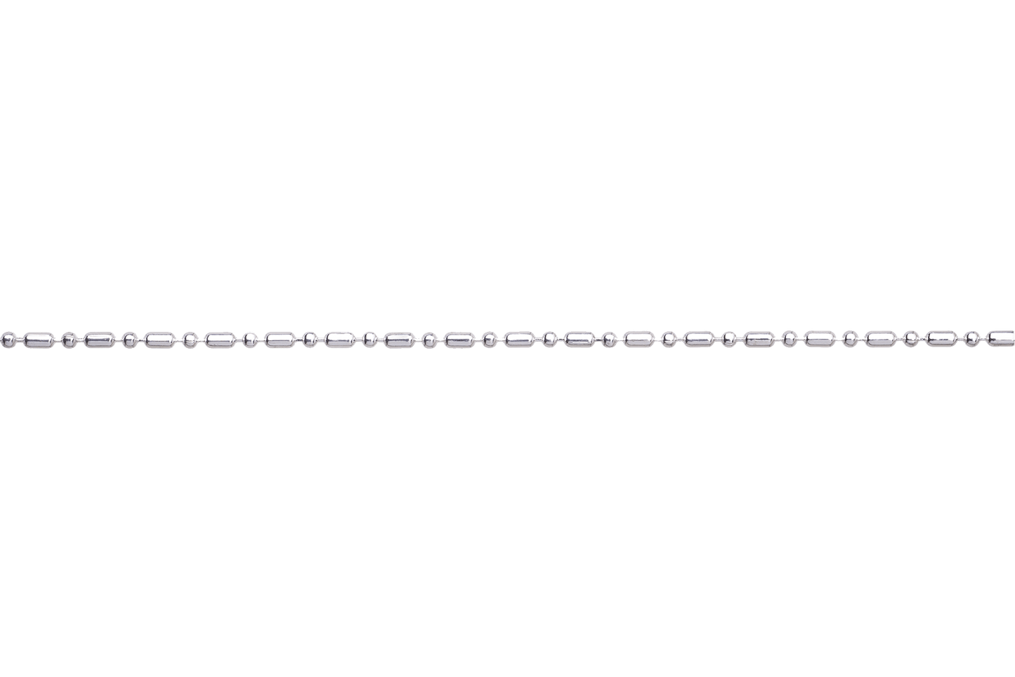 1mm Petite Dot-Dash Ball Chain - Made of Brass - Sold by the Foot - CH-901