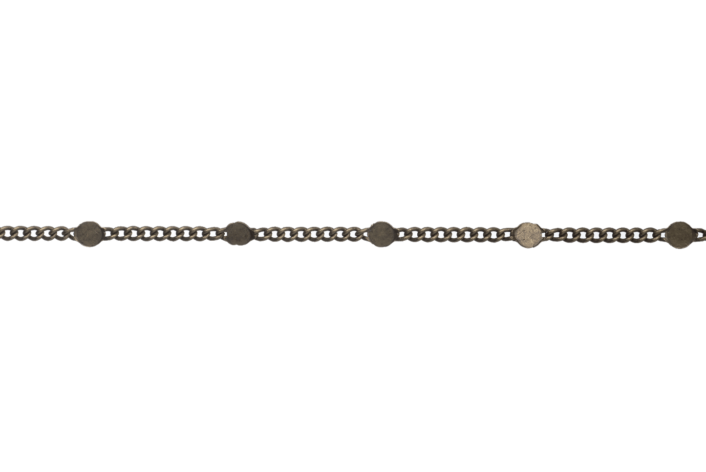 2.25mm Curb Hammered Satellite Chain sold by the Foot - CH 929