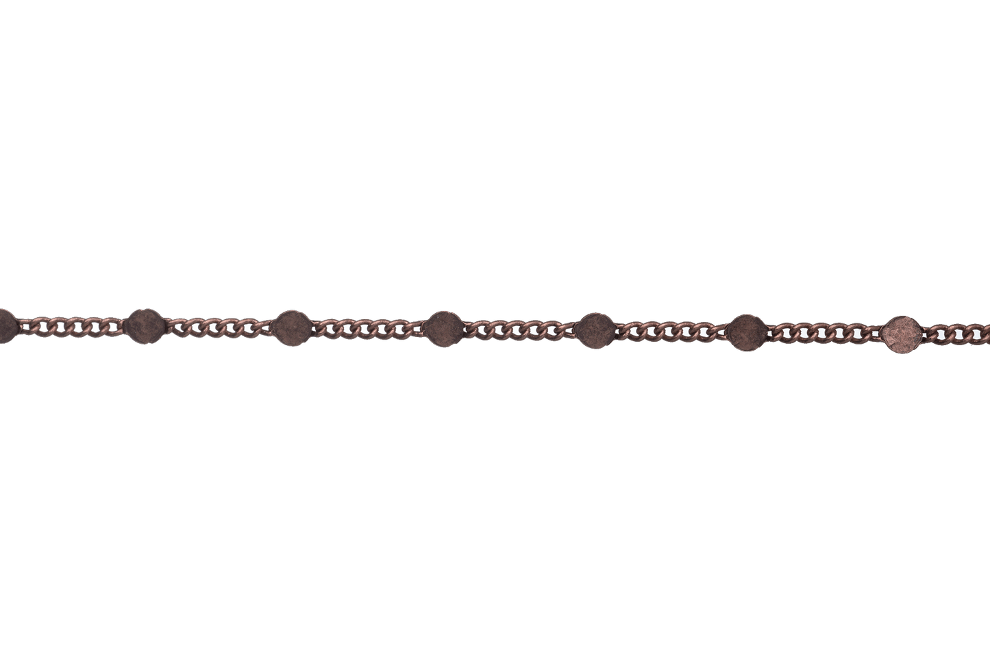 2.25mm Curb Hammered Satellite Chain sold by the Foot - CH 929