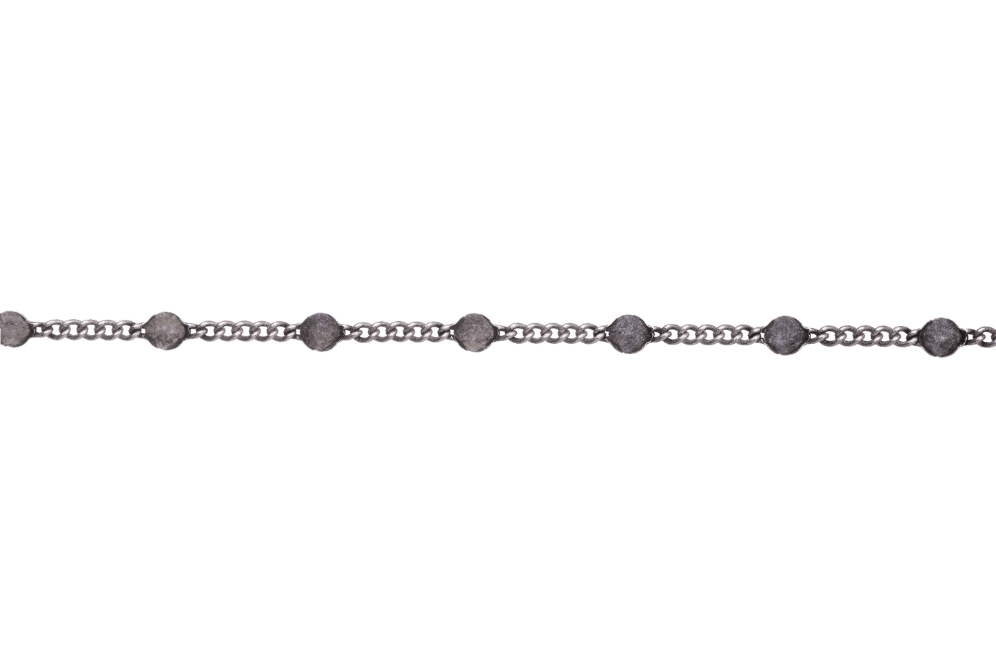 2.25mm Curb Hammered Satellite Chain sold by the Foot - CH 929
