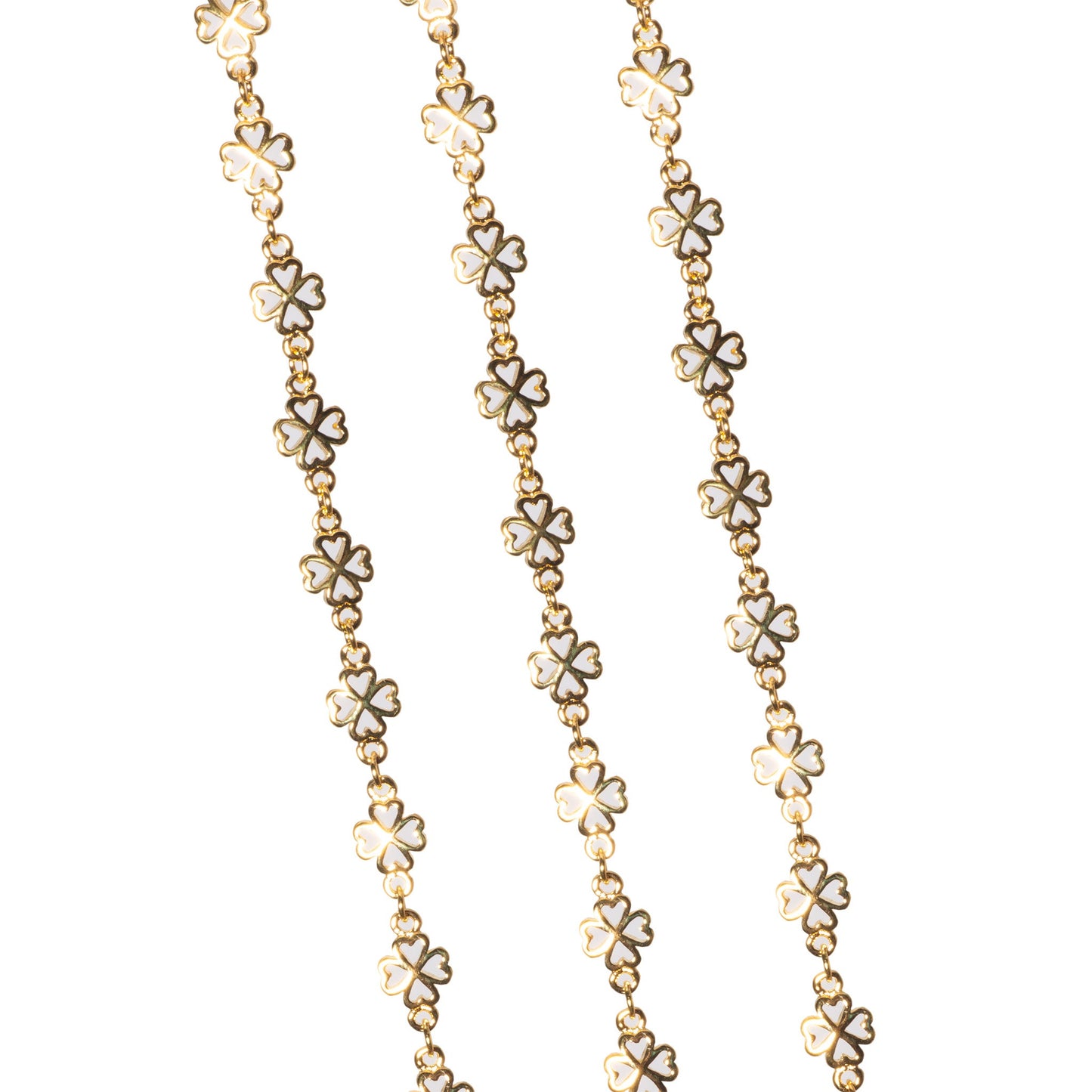 10.3mm x 5.8mm Clover Chain Specialty Chain Sold by The Foot - CH 1118