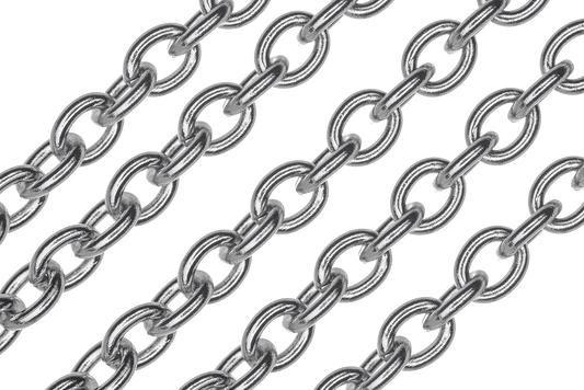 Cable Chain - 5.5mm x 7mm - Made from Stainless Steel - Sold by the Foot - CH 116SS