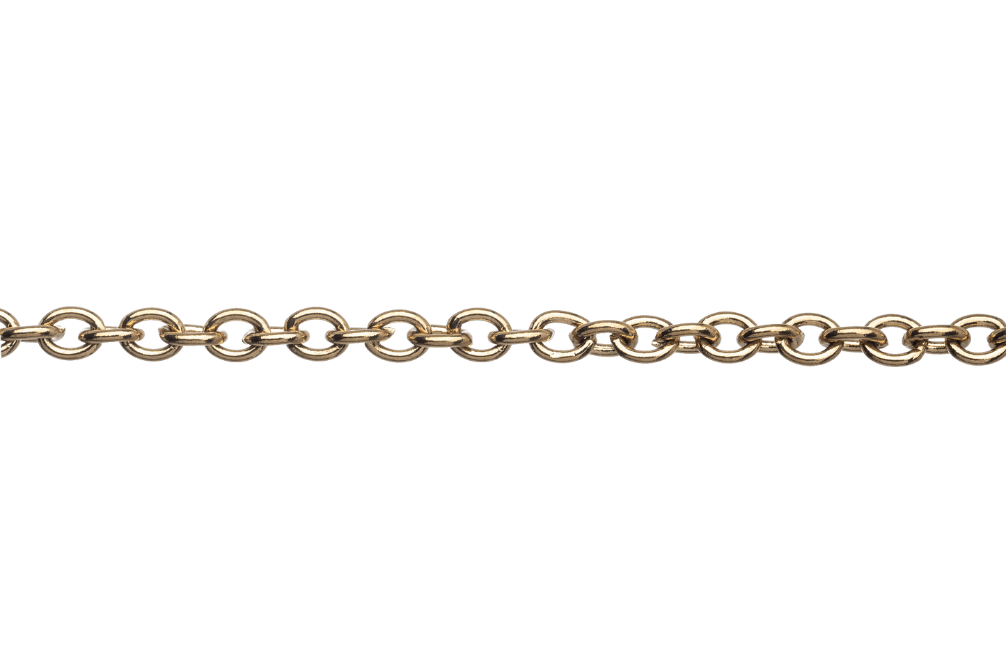 Cable Chain Size Small - Available in Waterproof Gold - Measures 3.7mm x 3mm - Sold by the Foot - CH 123SS/G
