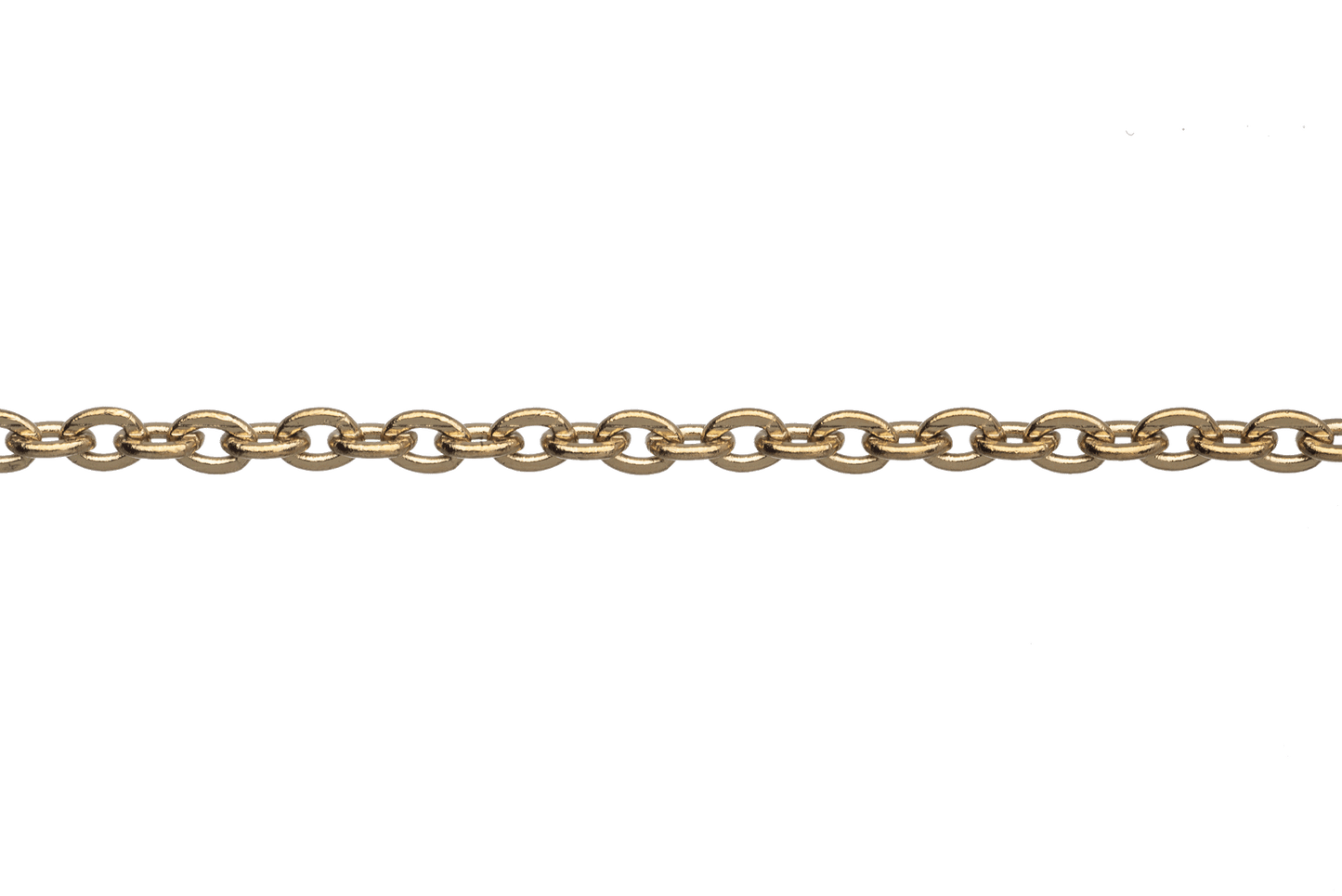 Tiny Cable Chain available in Waterproof Gold Measures 0.75mm sold by the Foot - CH 137SS/G