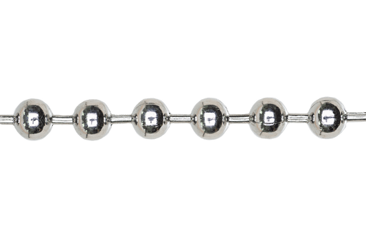 8mm Ball Chain - Made of 316 Stainless Steel - Sold by the foot - 148SS