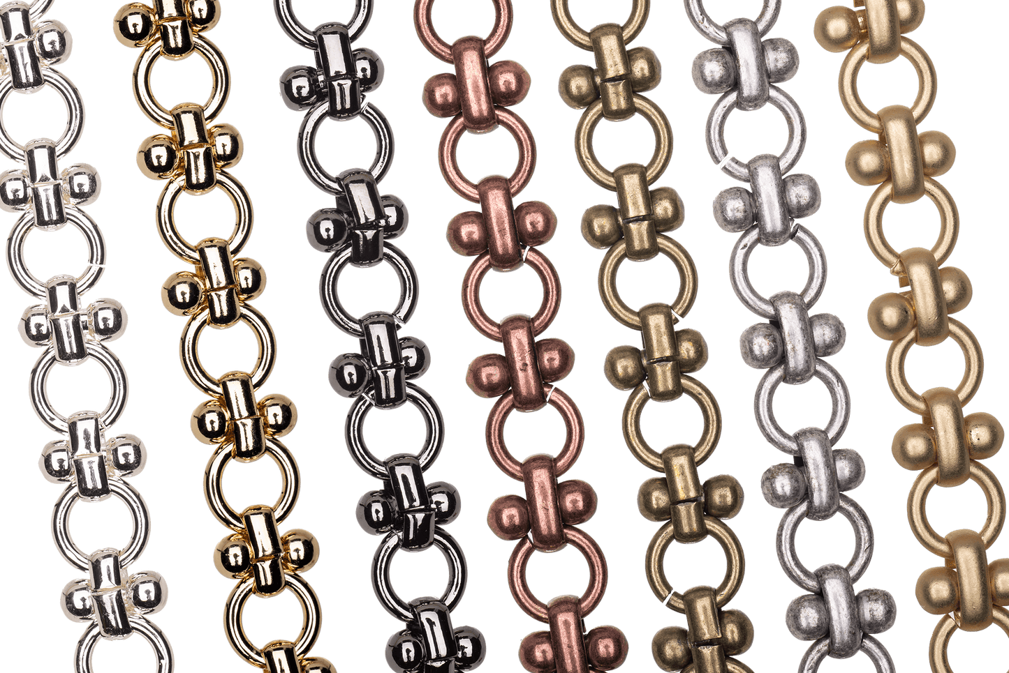 Cable Chain - 6.5mm - Available in Multiple Colors - Sold by the Foot - CH 152